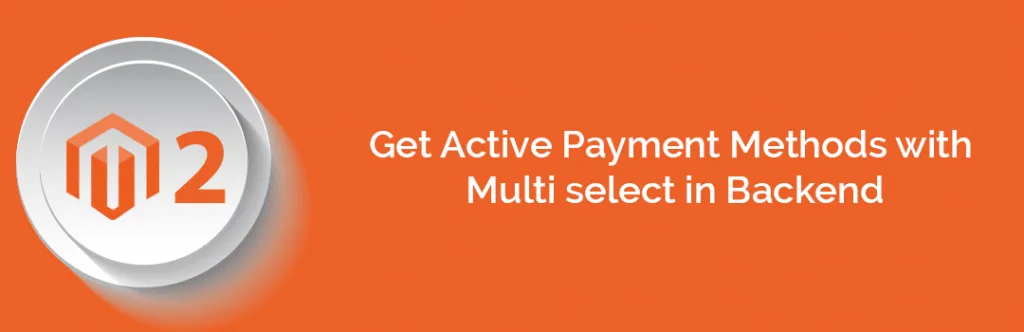 Get Active Payment Methods with Multi select in Backend