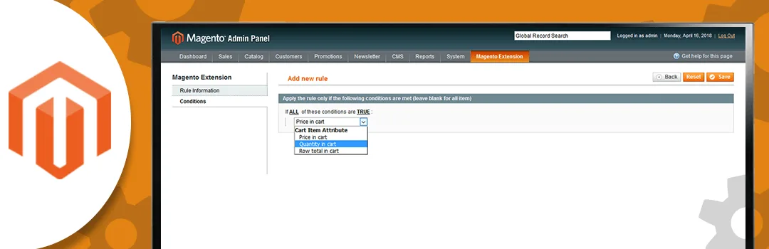 How to Create Condition Rule In Magento 1 admin Form