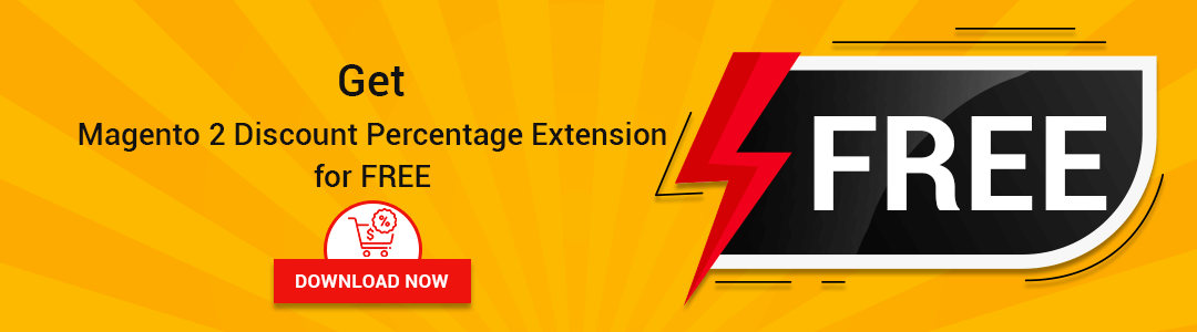 Magento 2 Discount Percentage FREE Extension CTA