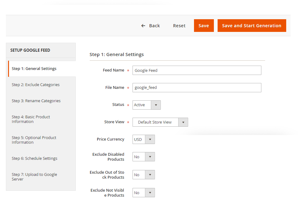 product feed in magento