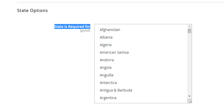 How to Make State Required for Checkout in Magento 2 Backend Option