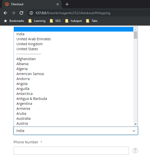 What the difference between Allowed Countries EU Countries Top Destinations in Magento registration