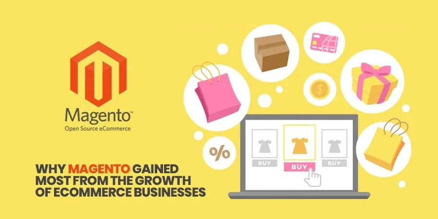 magento gained most from the growth of ecommerce businesses