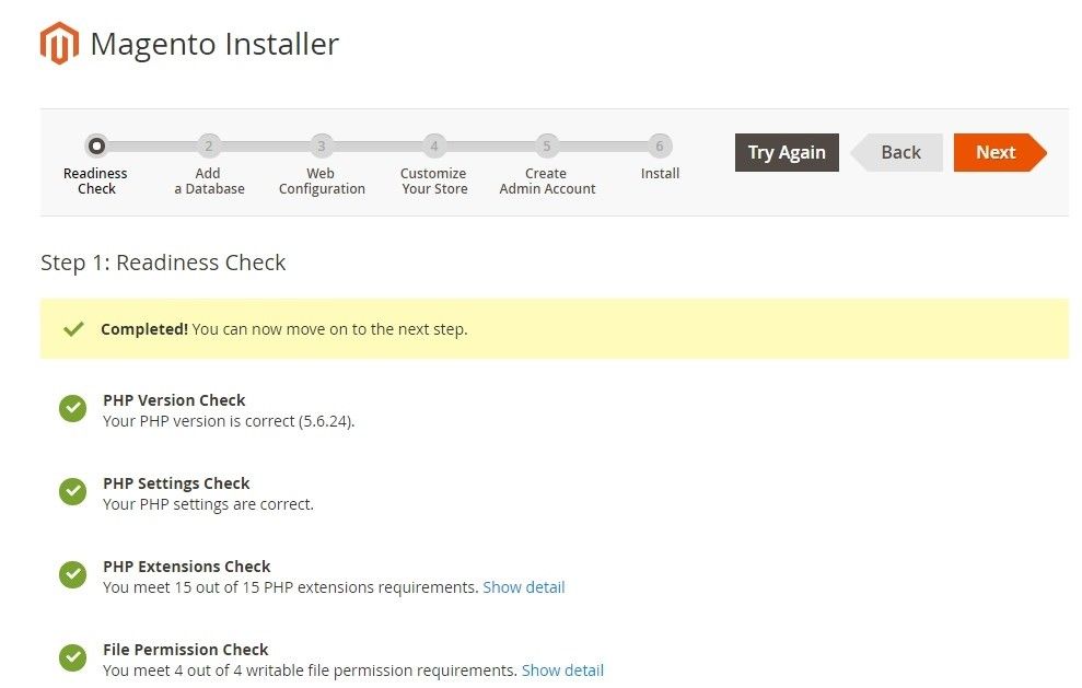 magento installer