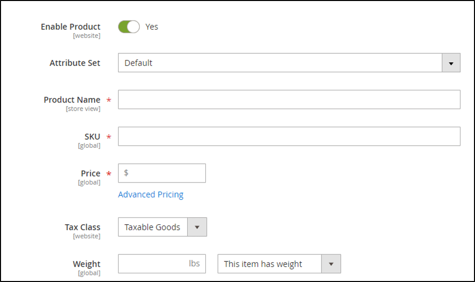 simple product configuration magento 2