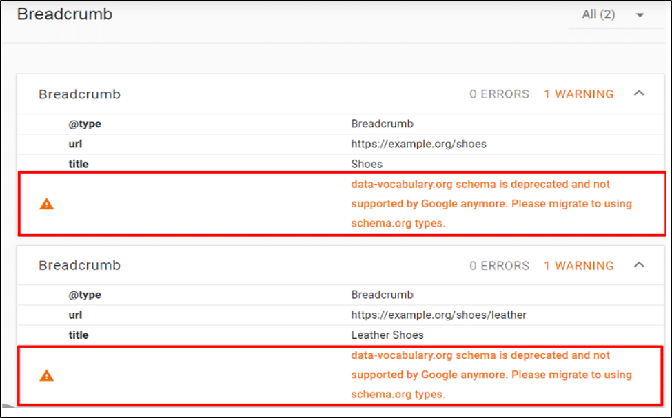 Data Vocabulary org schema is deprecated and not support by google
