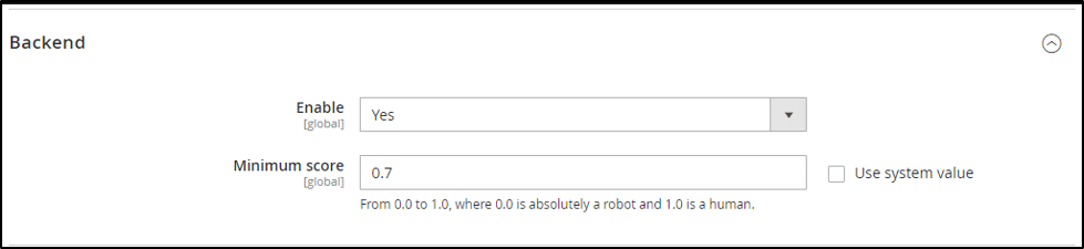 Set reCaptcha v2 in Backend section Magento 2