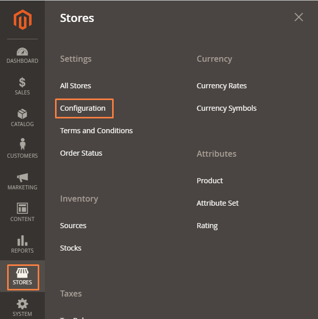 Configure Cookies in Magento 2 Step 1