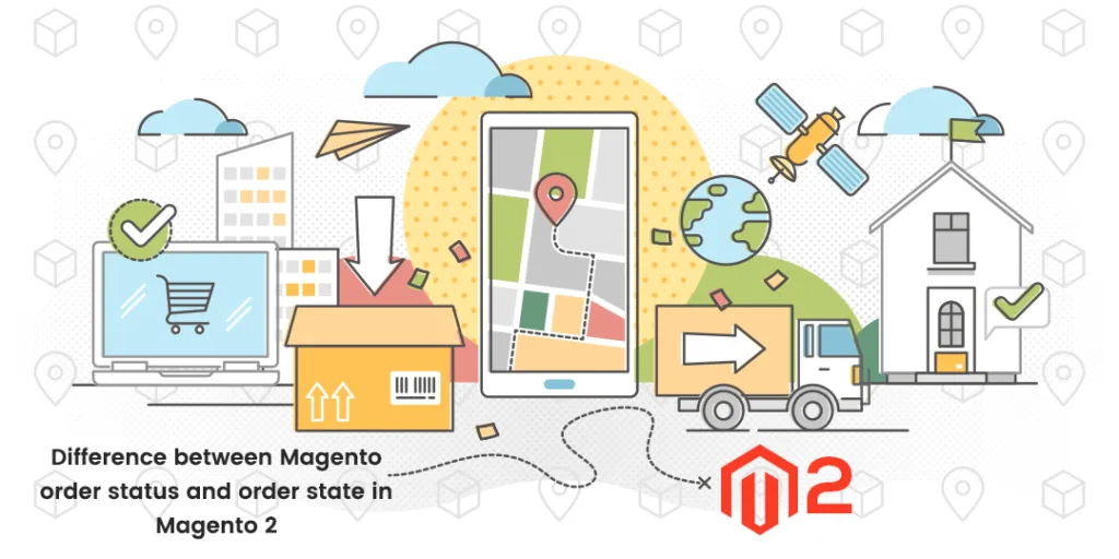 Difference between Magento order status and order state in Magento 2