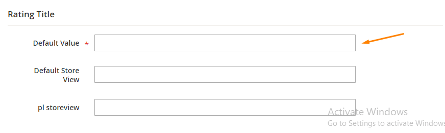 Enter the Default value in the given fields according to you