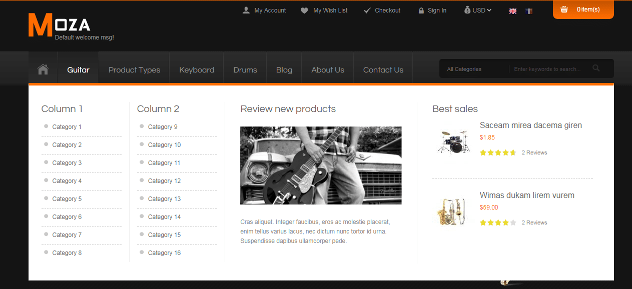 magento 2 theme Moza