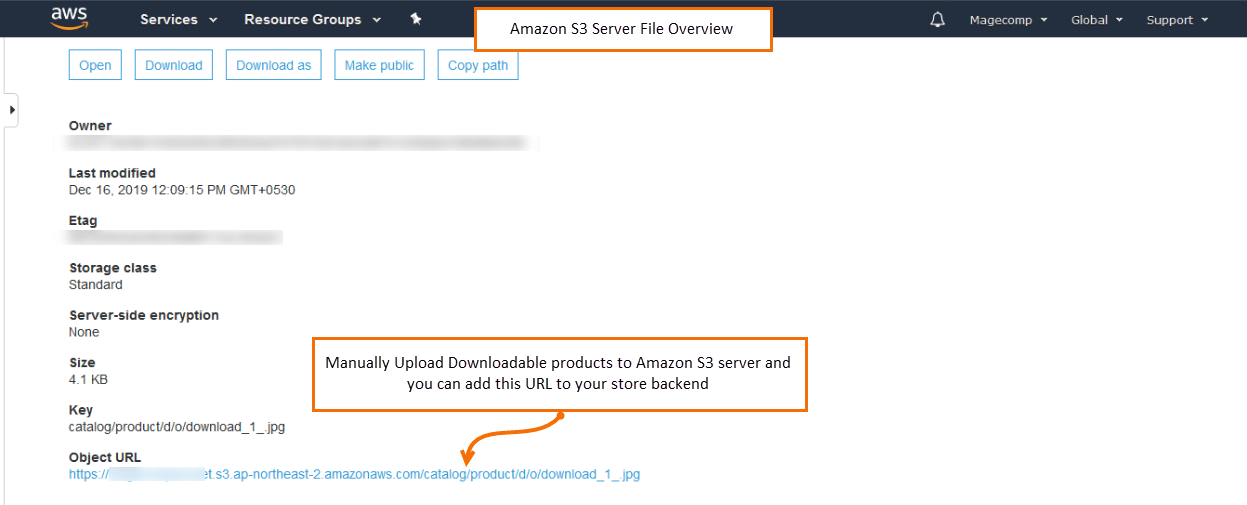 Amazon S3 servers