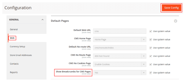 How to Show Remove Breadcrumbs to CMS Pages in Magento 2