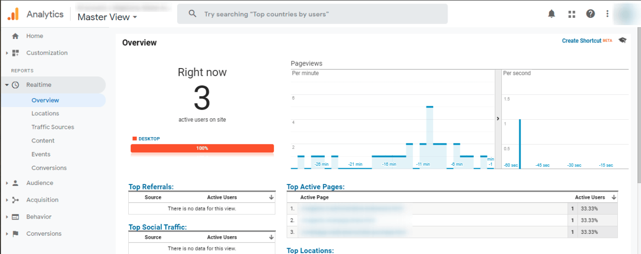 your Google Analytics property