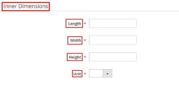 Inner Dimensions option