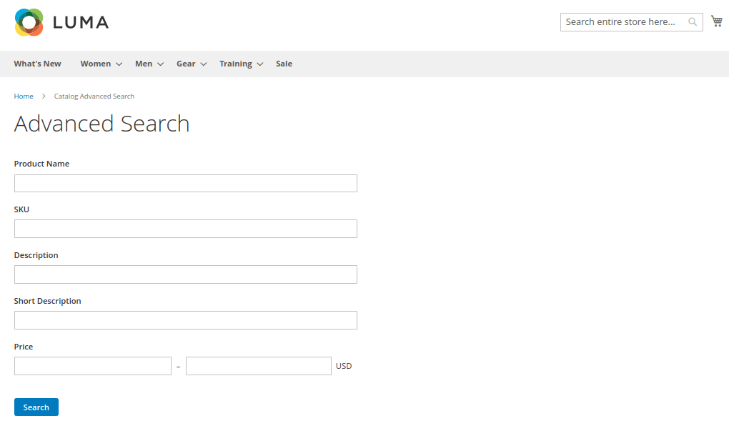 advanced search magento 2