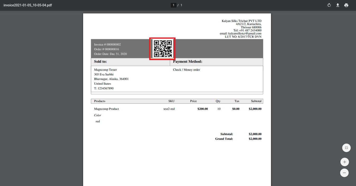 qr code invoice pdf magento 2