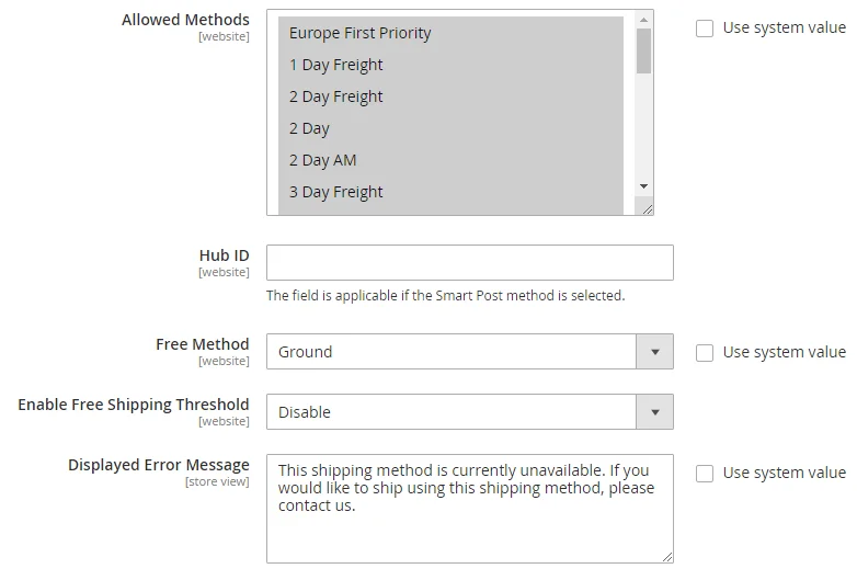 MageComp blog How to Configure FedEx Shipping Carrier in Magento 2