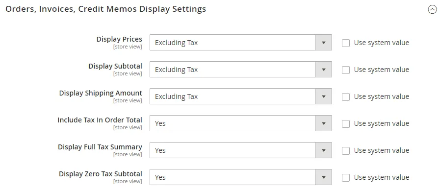 order-invoice-credit-memo-display-settings