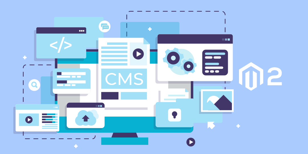 Flat cm. Flat cms. Cms Concept.