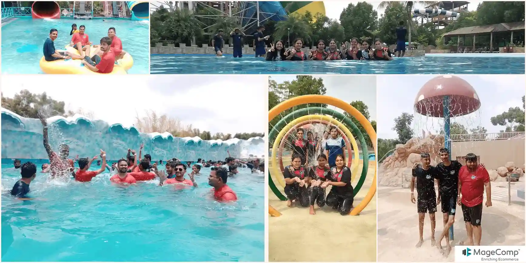 waterpark collage