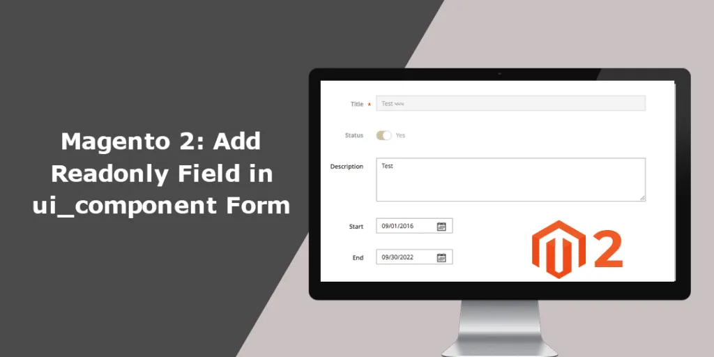 Add Readonly Field in ui component Form in m2