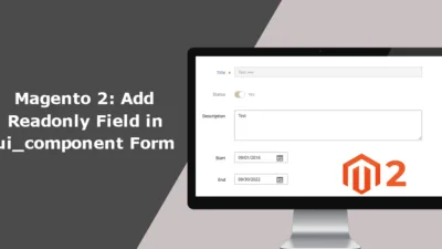 Add Readonly Field in ui component Form in m2