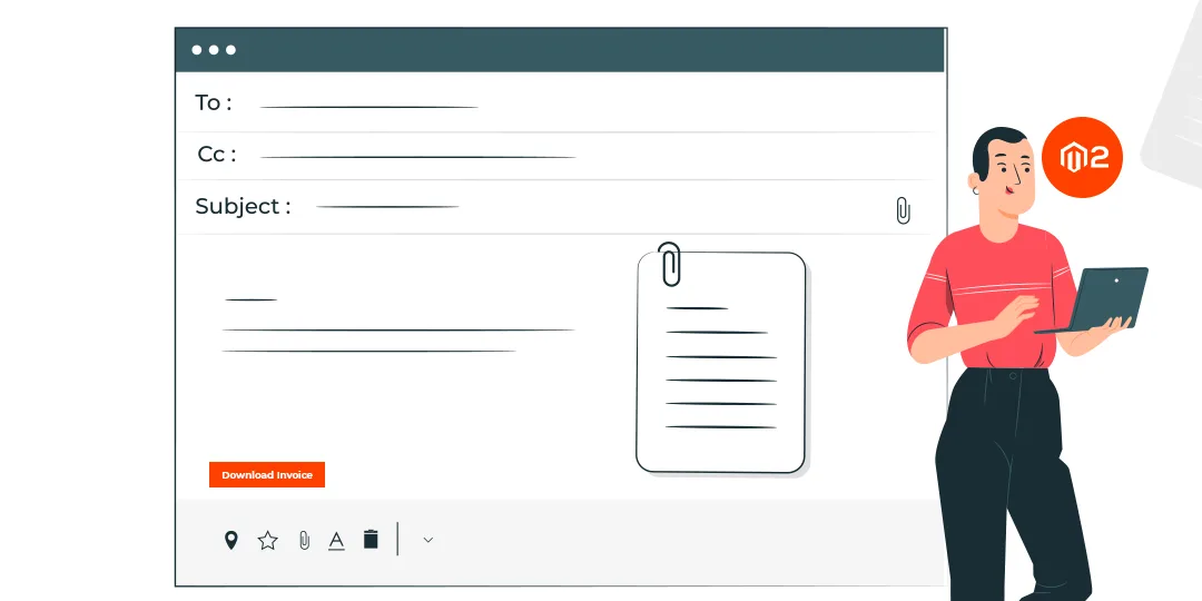 How to Add Download Invoice Button in Order Email in M2