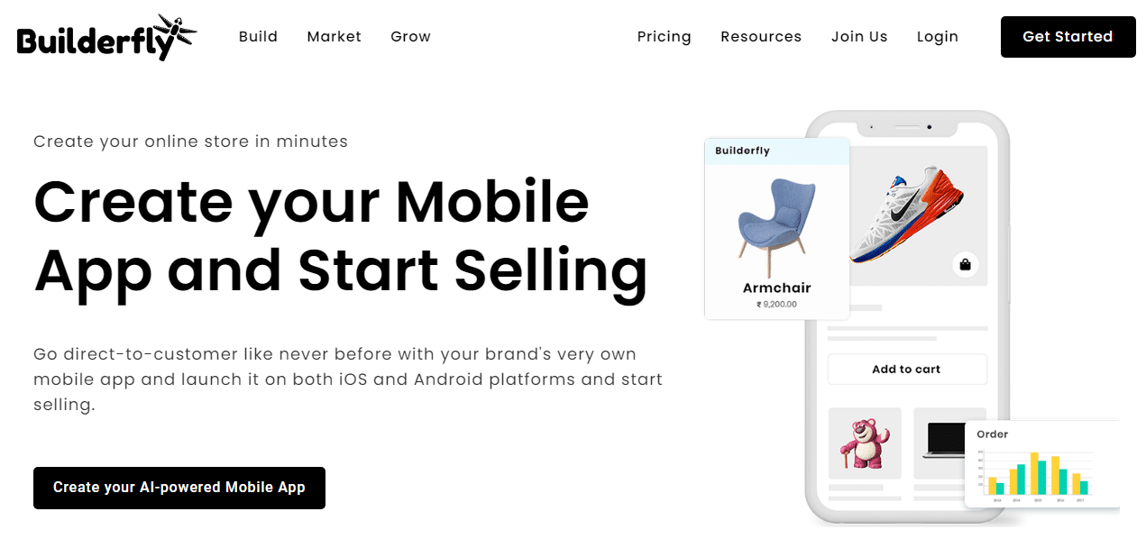 builderfly - ecommerce mobile app builder