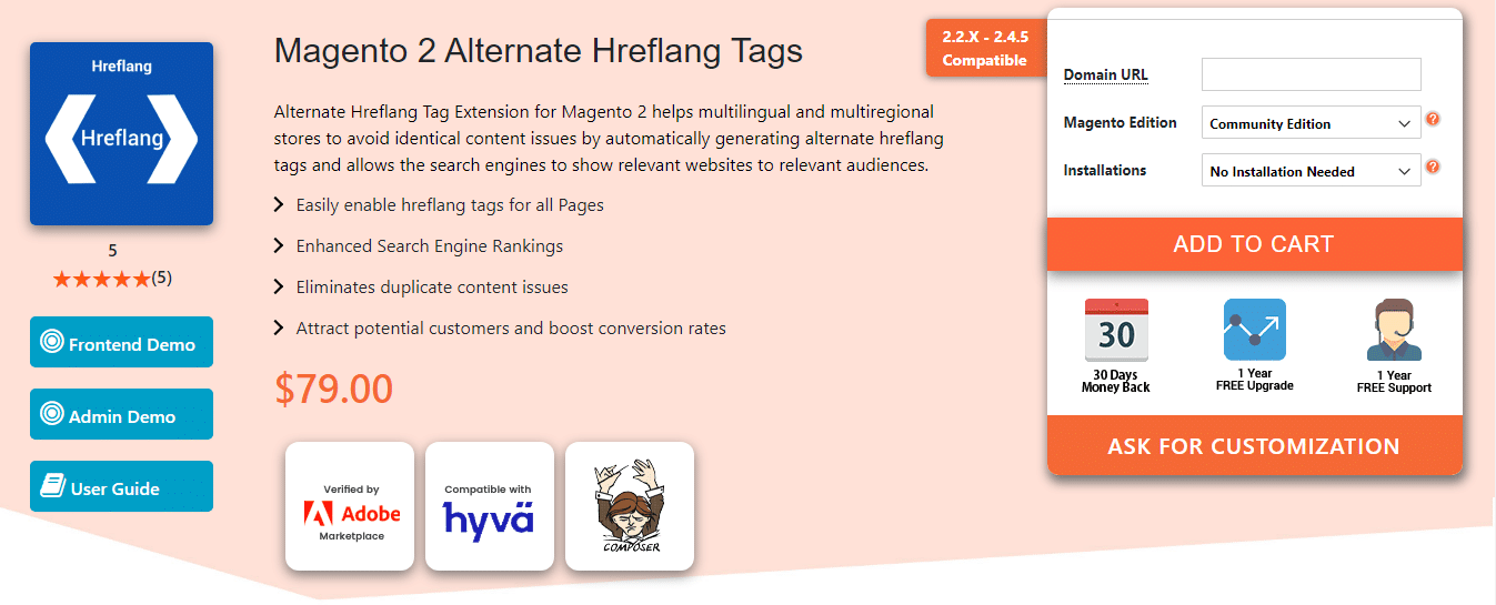 MageComp - Magento 2 Alternate Hreflang Tags