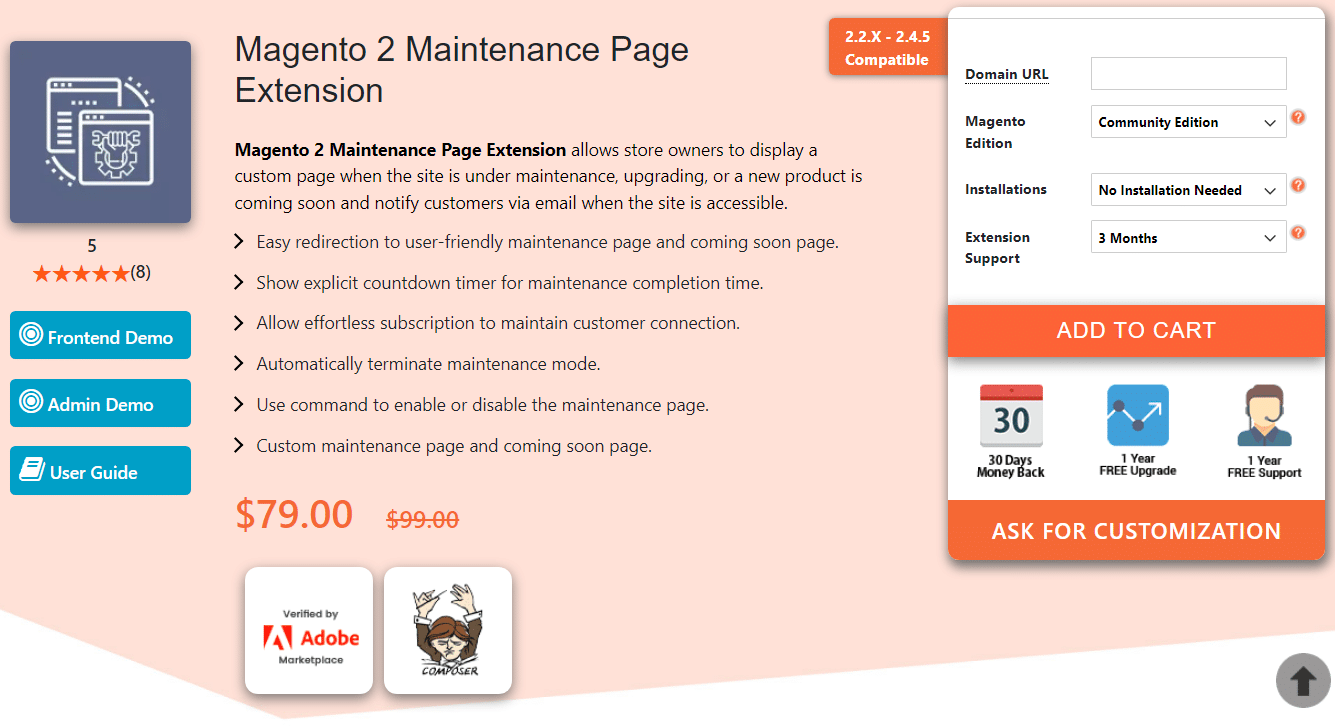 MageComp - Magento 2 Maintenance Page Extension