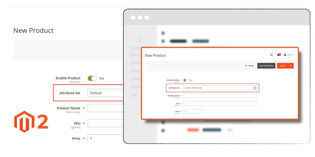 How to Set Product Custom Attribute Set as Default in Magento 2