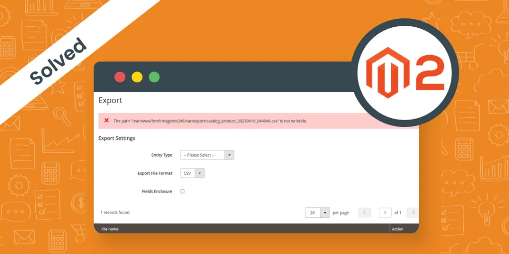 Magento 2 Export Product CSV File Permission Issue