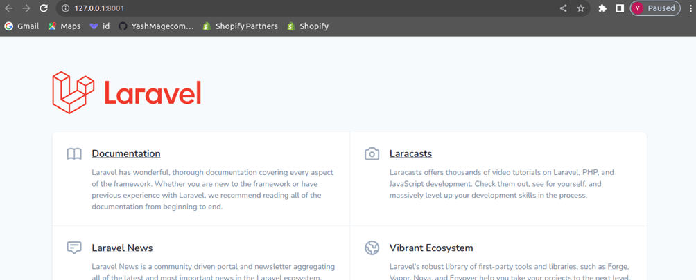 Create Laravel Project