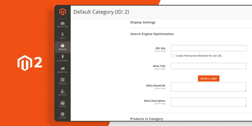 How to Add Custom Button in Backend Category Page Section in M2