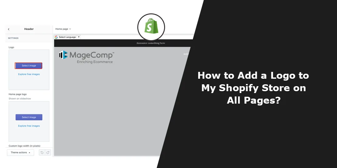 How to Add a Logo to My Shopify Store on All Pages