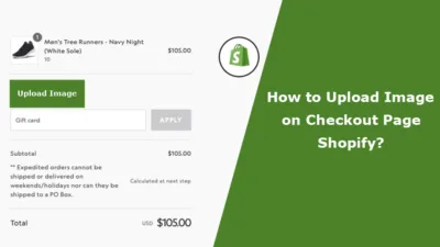 How to Upload Image on Checkout Page Shopify