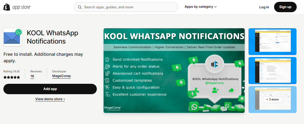 KOOL WhatsApp Notifications