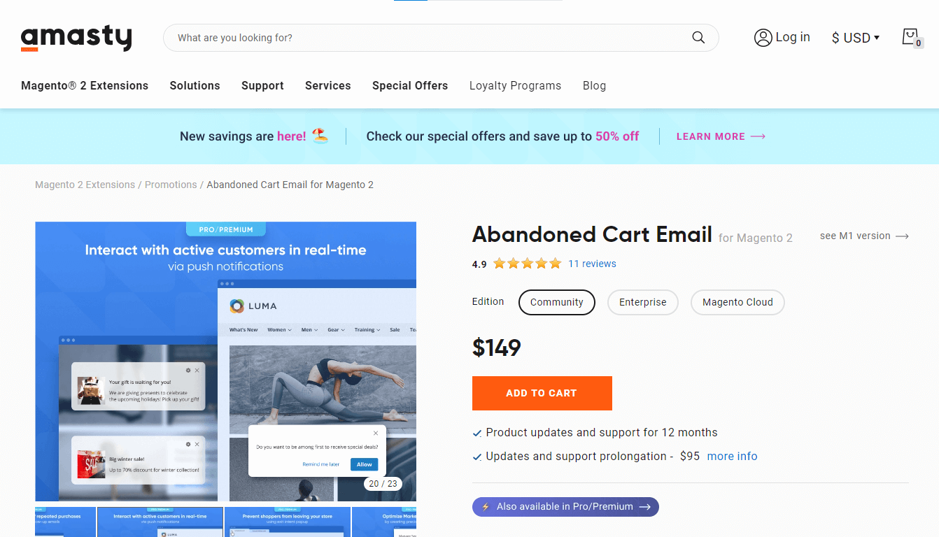 Top 10 Magento 2 Abandoned Cart Email Extensions