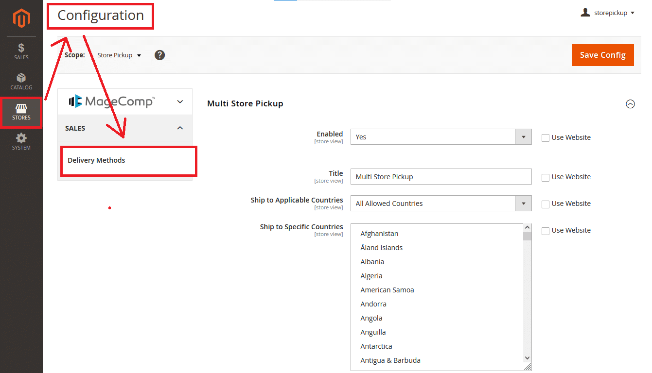How to Configure Store Pickup Functionality in Magento 2