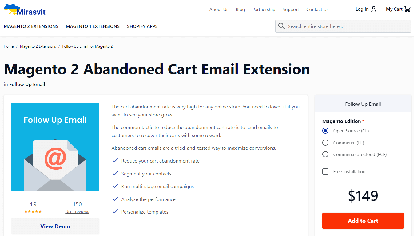 Top 10 Magento 2 Abandoned Cart Email Extensions