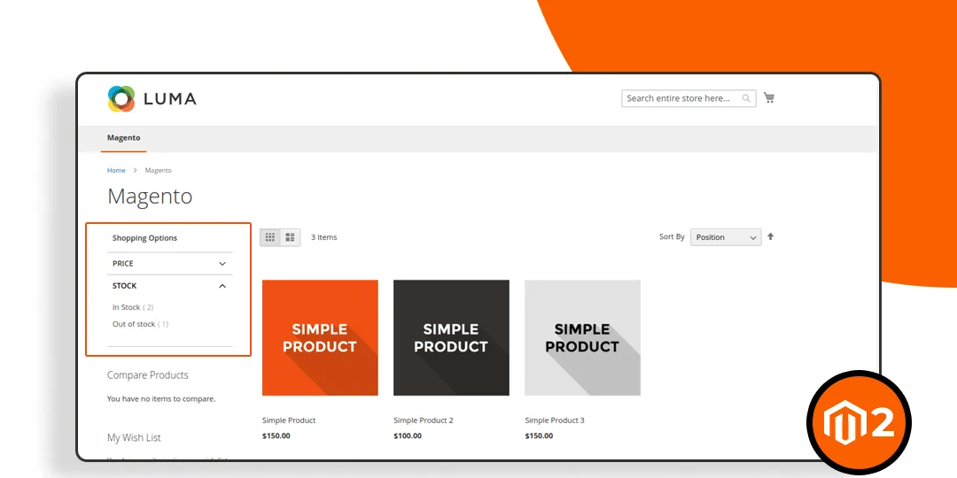 How to Add Stock Filter on Category Layered Navigation in Magento 2