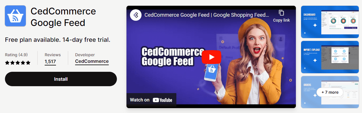 CedCommerce Google Feed