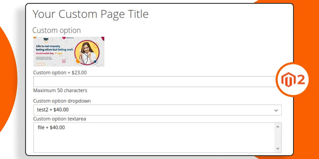 How to Show Product Custom Option into Custom Page in Magento 2