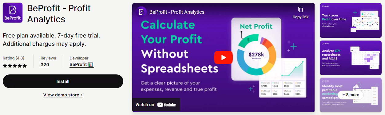 BeProfit ‑ Profit Analytics