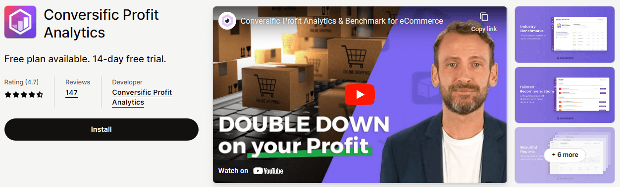 Conversific Profit Analytics