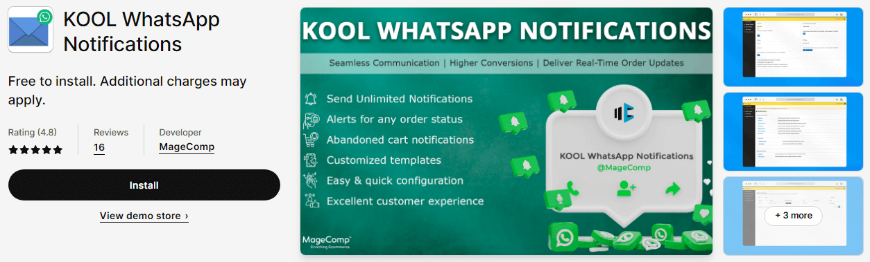 KOOL WhatsApp Notifications