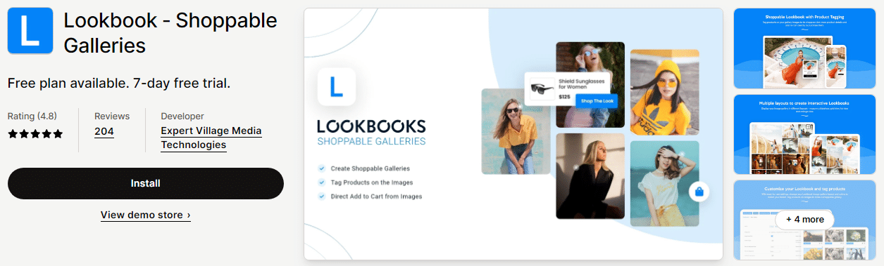 Lookbook ‑ Shoppable Galleries