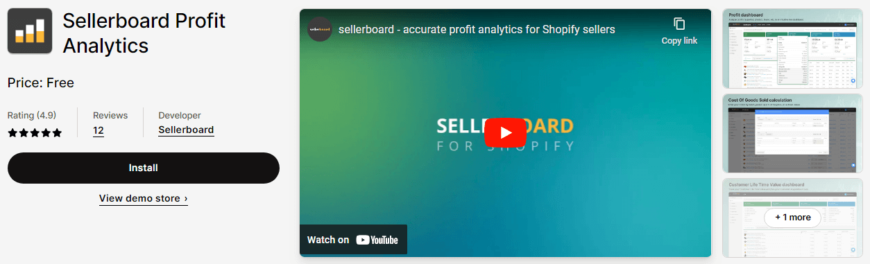 Sellerboard Profit Analytics