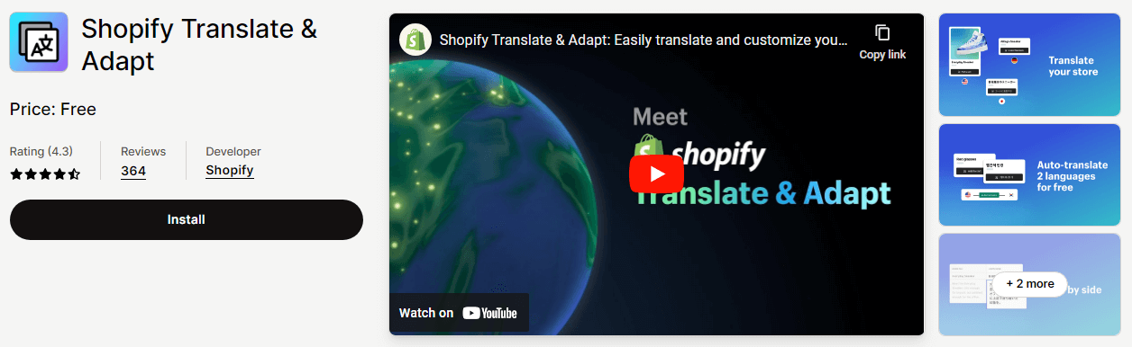 Shopify Translate & Adapt